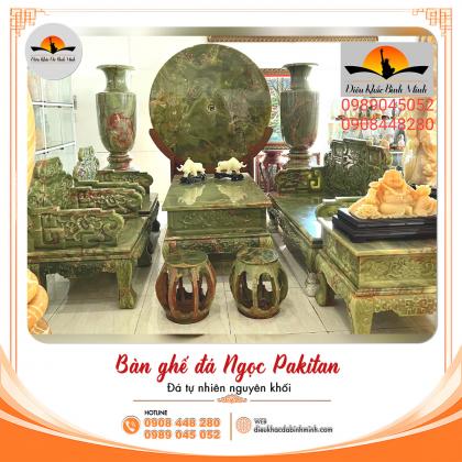 BÀN GHẾ ĐÁ NGỌC PAKITAN