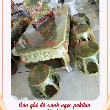 BÀN GHẾ ĐÁ XANH NGỌC PAKITAN