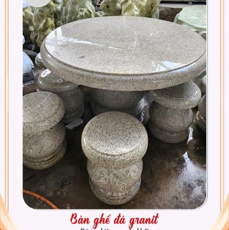Bàn ghế đá granite